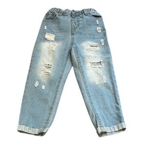 ☀️ SHEIN | EUC Distressed Tapered Jeans
